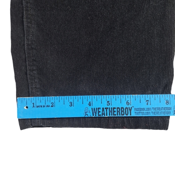 Eddie Bauer Men 34x32 Black 5-pocket 100% Cotton Corduroy Pants - Picture 10 of 10